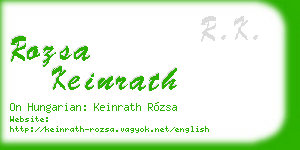 rozsa keinrath business card